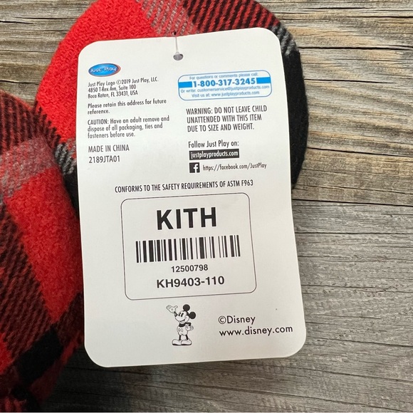 SALE TODAY!✨🆕NWT Rare KITH x Disney Large Mickey Plaid/Tartan Plush (New) - Picture 4 of 7